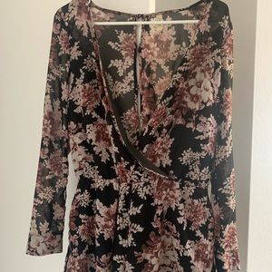 Free People Floral Romper